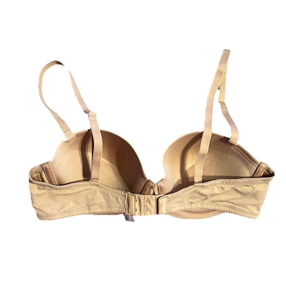 Maidenform Ultimate Stay Put Strapless Underwire Beige Bra #SE6990 Size 38B - Picture 2 of 11